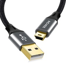 AGVEE 2 Pack 10ft Camera IFC-400PCU USB Data File 10ft+10ft, Dark Gray  picture