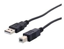USB Printer Cable, Black, 6 ft picture