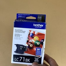 Genuine Original Brother LC71BK Ink Cartridge Black 03/2021  IN MFG Vacuum SEAL picture