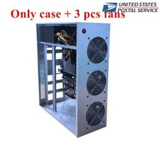 NEW Open Air Mining Server Case Chassis Frame + 3x Fans For 5 GPU Cards X79 picture