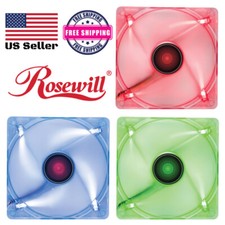Rosewill LED 120mm Quiet PC Computer Case Cooling Fan 3pin 12V 0.16A 120*120*25 picture