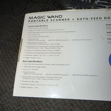 VuPoint Solutions Magic Wand Portable Handheld Scanner & Auto-Feed Dock NIB New picture