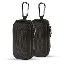 HOOTEK Durable MP3 Player Case, USB Flash Drive Case Bag Wallet, 2Pack Black  picture