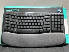 Logitech Wave Keys Wireless Ergonomic Keyboard Bluetooth Logi Bolt Graphite Blk picture