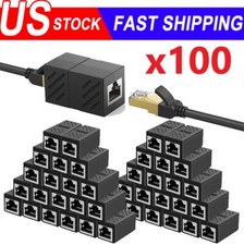 Lot RJ45 Inline Coupler Cat6/Cat5e Ethernet Network Cable Extender Connector picture