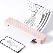 Portable Wireless P831 Printer, Inkless Thermal Transfer, Letter/A4 Plain Paper picture