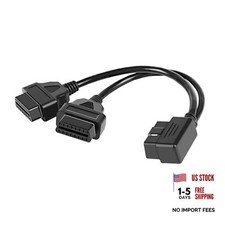 Right Angle OBD 2 Splitter Extension Cable Adapter, 16 Pin Right Angle Y Cable picture