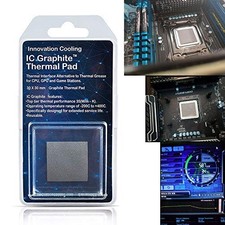 2 PCS 40x40mm Graphite Thermal Pad Permanent Paste Grease PC Replacement picture
