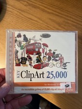 1998 Learning Co. Softkey Key Clip Art 25,000 for Windows 3.1 & 95 PC CD-Rom picture