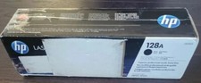 New Genuine HP LaserJet 128A (CE320A) Black Toner Cartridge Box picture