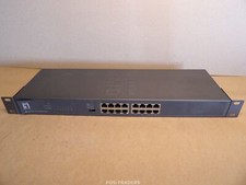 LEVEL ONE GSW-1657 16-Port RJ-45 Gigabit Network Switch INCL RACK MOUNT EARS picture