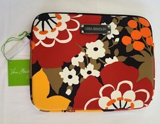 Vera Bradley Bittersweet Neoprene Tablet eReader Sleeve 10x8 Padded Zipper N16 picture