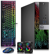 Dell RGB Gaming PC i5-7th 16GB RAM 512GB SSD AMD RX-550 RGBKB&M & Speakers Win11 picture