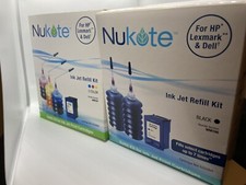 Nukote Ink Jet Refill Kit HP Lexmark Dell Printers 3 Color Black WM197 WM196 picture