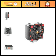 High Airflow 120mm CPU Cooler for Intel/AMD, 150W, LED Fan, Red, LGA1200/AM4 picture