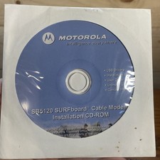 motorola sb5120 series surfboard cable modem installation disc, untested Sealed picture