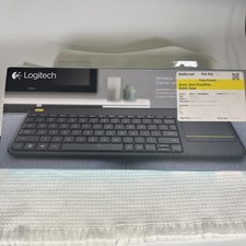 K400 Plus Wireless QWERTY Keyboard with Touchpad for Effortless Media Control picture
