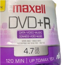 MAXELL DVD+R Discs 4.7GB 50 Pack New Factory Sealed picture