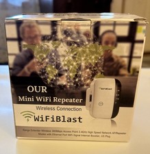 WIFI BLAST Wireless Repeater Wi-Fi Range Extender 300Mbps WiFi Blast Amplifier picture