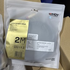 Lindy 2m High Speed HDMI Cable, Gold Line, Premium Design, 37862 Ethernet picture