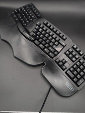 Vintage Belkin Ergonomic Keyboard F8E208-BLK Split-Key PS/2 Wired Black picture