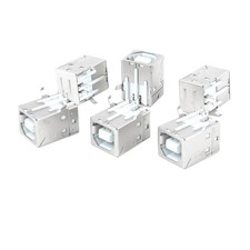 6pcs Single Port 90 Degree 4 Pin USB Type B Female Jack Socket picture