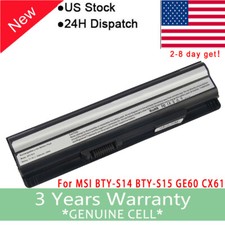 Battery For MSI GE60 GE70 CR41 CX61 CR70 CR650 FR400 FX420 FX600 BTY-S14 BTY-S15 picture