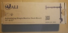 Wali Single Monitor Desk Mount M001 - Black - NEW - FAST SHIPPING picture