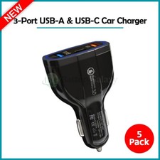 5X Fenzer 3-Port USB Fast Quick Charge CAR Charger QC 30W For Android or iPhone picture