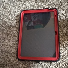 Black Red Rugged Tablet Case Shockproof Stand Rigid Plastic Silicone Rubber picture