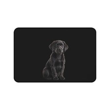 Black Labrador Puppy Desk Mat Cute Puppy Mouse Pad for Dog Lovers picture