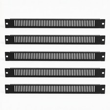 5 Pack Metal Blank Rack Mount Panel Spacer 1U Vented for 19