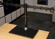 ErGear Black Dual Monitor Table Stand EGCM3 NEW Adjustable See Description picture