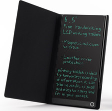 LCD Writing Tablet for Adult: 6.5 Inch Full Screen with PU Leather Case picture