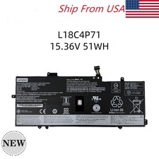 OEM Genuine L18C4P71 L18L4P71 Battery For Lenovo ThinkPad X1 Carbon 2019/2020 picture