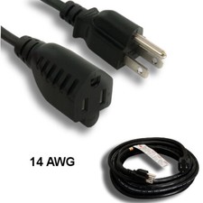10x 25ft Weather Proof Outdoor Power Cable NEMA5-15P/5-15R 14AWG 15A/250V SJTW picture