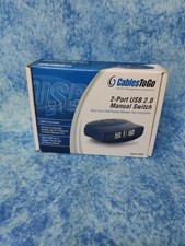 New Cables to go 2-Port USB 2.0 Manual Switch #30505- OPEN BOX picture