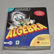 Alge-Blaster 3 The Battle for Planet Quadratica Algebra CD-ROM w/ Box Manuals picture