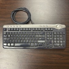 Dell SK-8125 Multimedia USB Wired Keyboard Black/Silver 06W610 With USB Hub picture