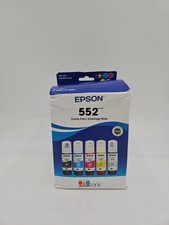 Genuine Epson T552 High Yield Ink Cartridge 5-Pack CMY Photo Black Gray OEM picture