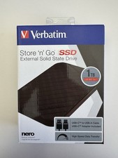 Verbatim Store 'n' Go External SSD 1TB USB 3.2 Gen 1 USB-C/USB-A Black picture