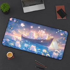 Kawaii Cats Desk Mat Mouse Pad, Cute Large Mouse Pad, Kawaii Gaming Mouse Pad picture