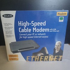 Belkin High Speed Cable Modem F5D5530-W - Rare, New Old Stock Sealed -  picture