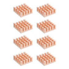 8 Pcs Copper Heatsink 14x14x5mm, Heat Sink Cooler Radiator for Raspberry Pi picture