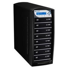 8 Target Blu-ray DVD CD Duplicator 500GB HDD USB 3.0 CopyConnect SharkBlu-S8T-BK picture