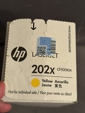 HP 202X CF500XM Yellow Genuine LaserJet Toner, Open Box picture
