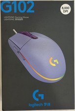 Logitech G102 LIGHTSYNC RGB Gaming Mouse Purple Wired USB 8000 DPI 910-005857 picture