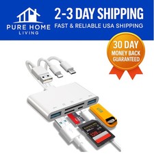 Compact 5-in-1 USB OTG Adapter for Fast Data Transfer - iOS & Android Compatible picture