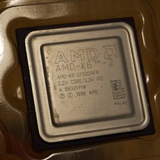 1998 AMD K6-2-300AFR CPU 300MHz 2.2V 3x 100MHz CPU Processor Tested & Working 23 picture