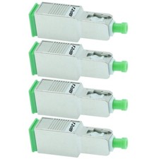 4x 12dB SC APC Connector Fiber Optic Optical Attenuator Single Mode Metal Green picture